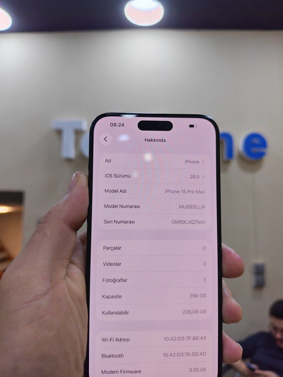 Apple iPhone 15 Pro Max Blue Titanium 256GB/8GB — Smartfonlar, Bakı (2)
