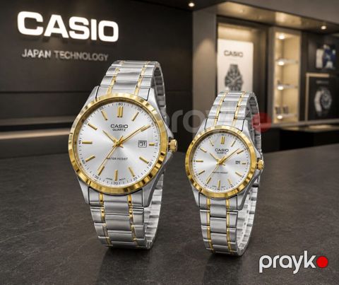 Casio Quartz cüt saat dəsti - Dizayn: Klasik və zərif üslubda iki