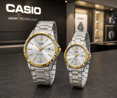 Casio Quartz cüt saat dəsti - Dizayn: Klasik və zərif üslubda iki — Qol saatları