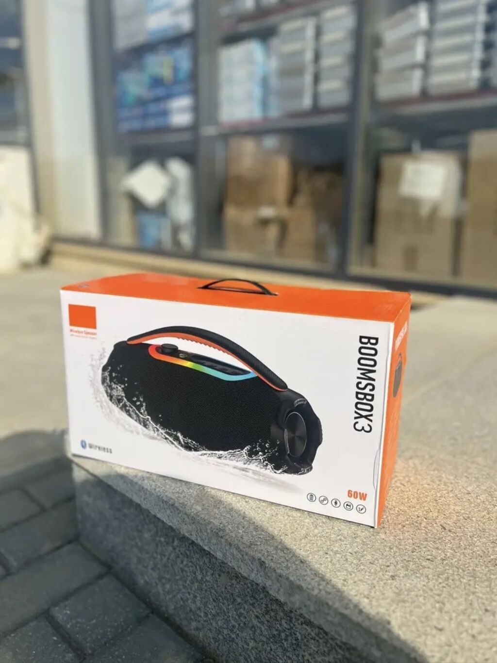 JBL BoomBox 3 tipli portativ Bluetooth akustik sistem - Güc: 60W — Dinamiklər və akustik sistemlər, Bakı (3)