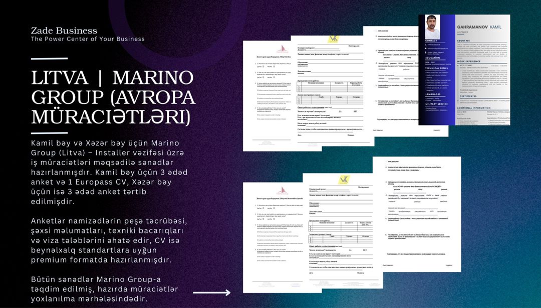 CV, motivasiya məktubu və digər xidmətlər — Reklama, IT, marketing, Bakı (6)