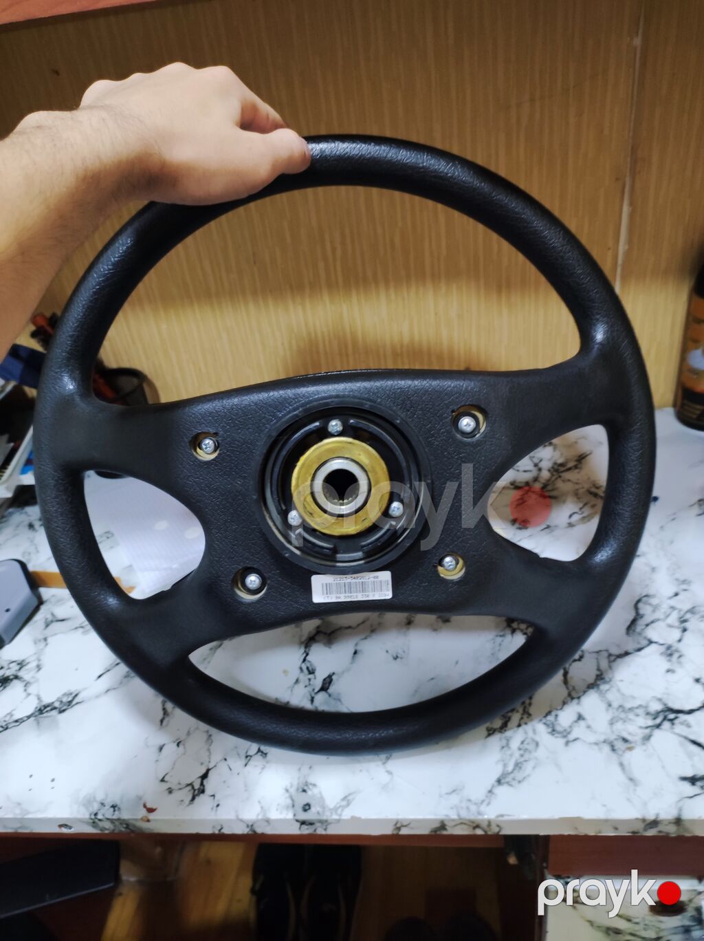 Lada sükan çarxı - Orijinal Lada loqolu 3-şüalı sükan - Rulun ön — Təkər idarəetməsi, Bakı (2)