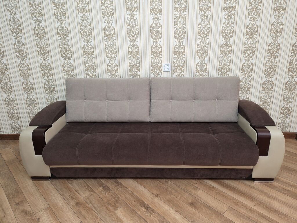 Mebel dəsti – 1 divan + 2 kreslo - Üslub: Müasir, zərif xətləri olan — Yumşaq mobilya dəstləri, Digah (2)