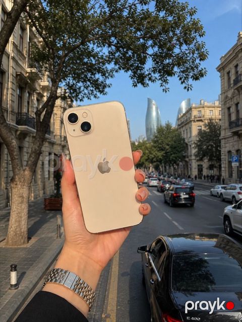 IPhone 13, 128 GB, Qızılı, Face ID — Bakı