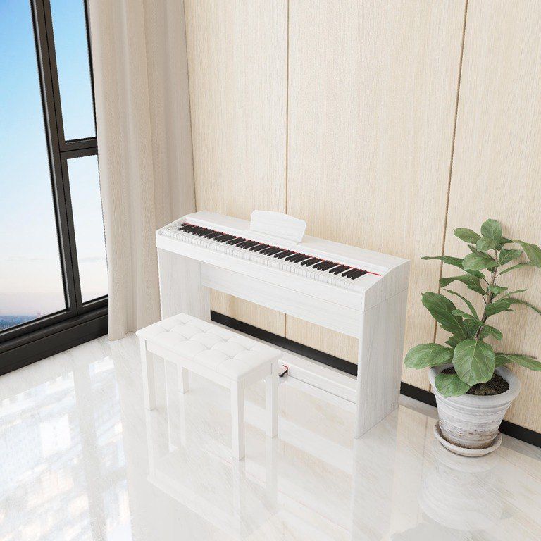 Elektro piano "Allegro, AG-8821 PVS White" — Musiqiə alətləri, Bakı (4)