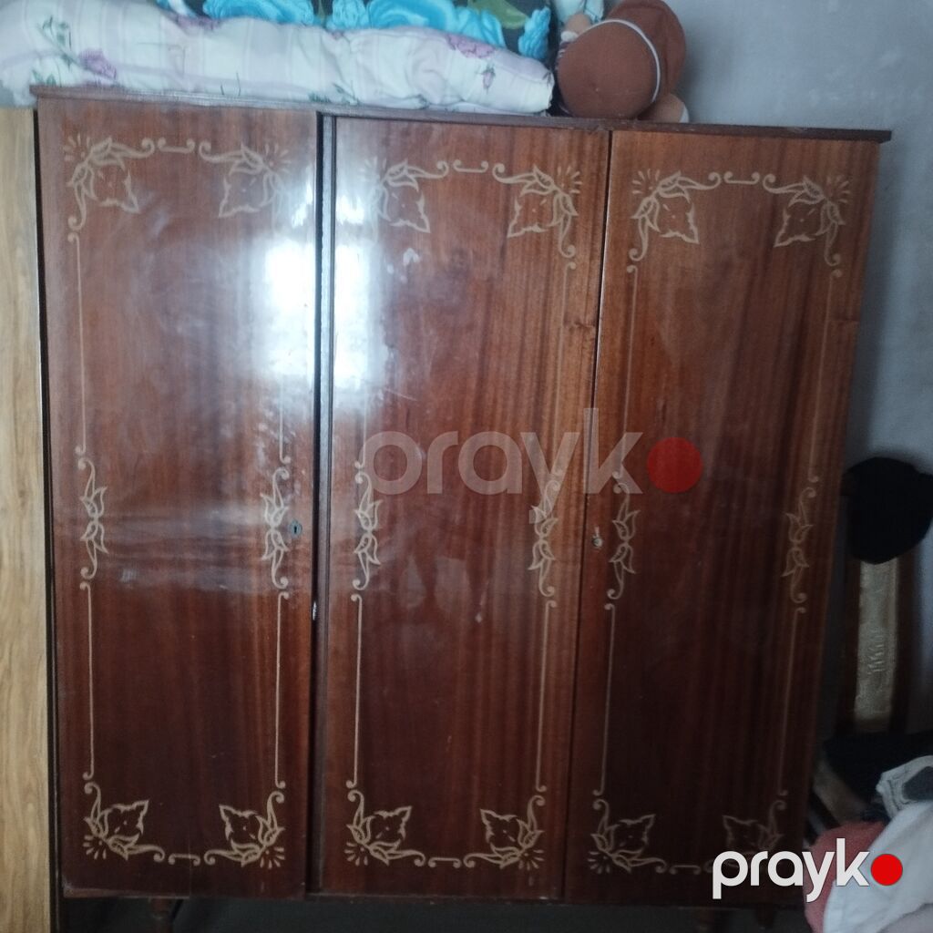 Taxta mebel dəsti - Tək nəfərlik çarpayı: Taxta karkas, taxta üzlüklə — Yataq otağı mobilya dəstləri, Sumqayıt (3)