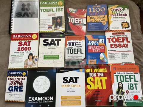 SAT, Toefl, Ielts, GRE və İngilis dili üzrə geniş hazırlıq kitabları — Bakı