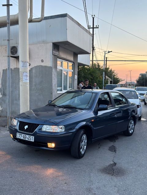 Iran Khodro (Ikco) Samand LX sedan - Kuzov: 4 qapılı sedan, tünd boz — Bakı