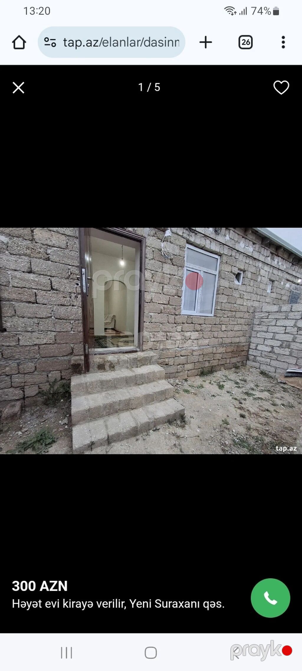 Kirayə verilir – Yeni Suraxanı - Ünvanda yerləşən həyət evi - 2 — Ev, villa, Digah (5)