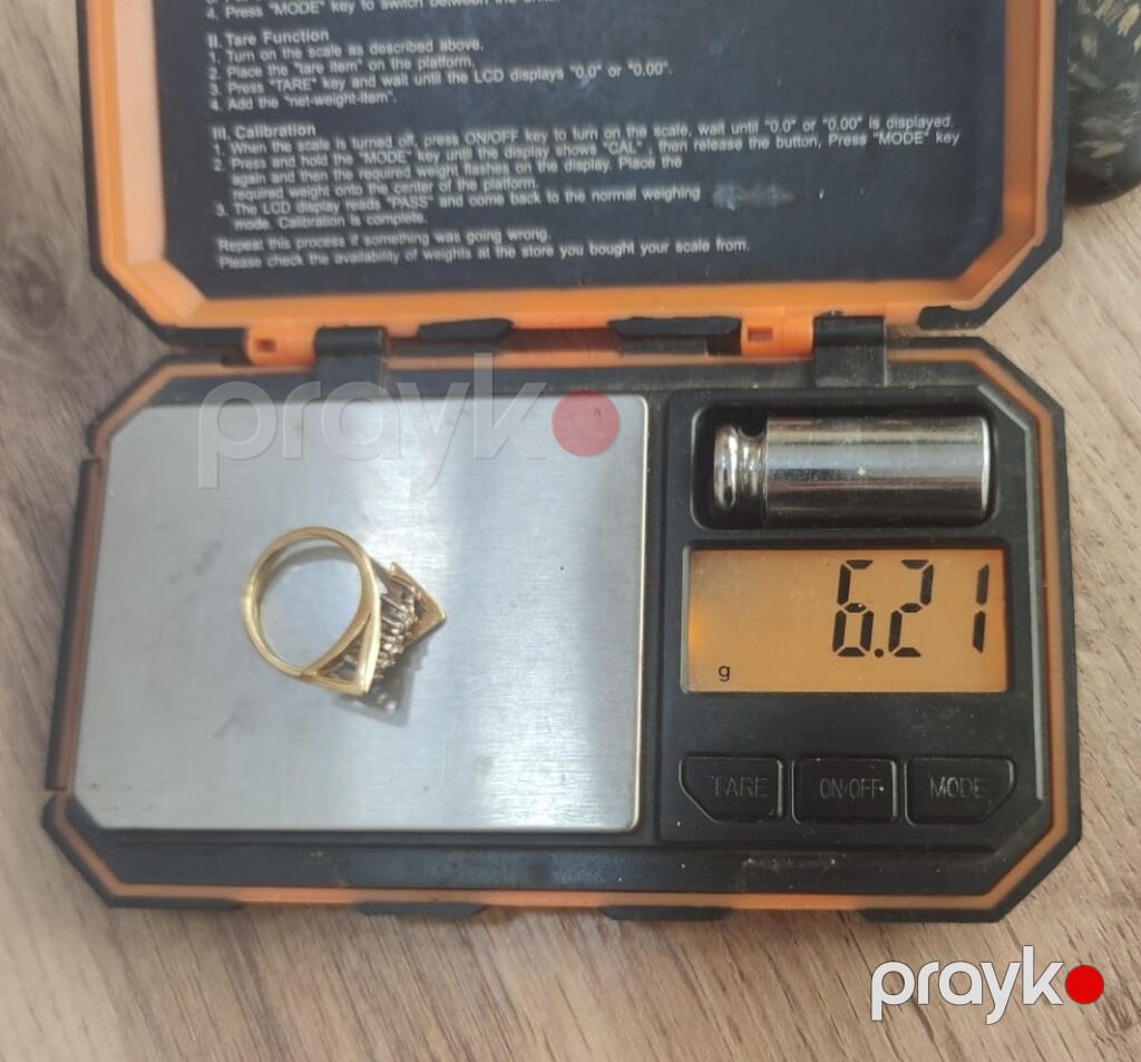 Üzük, Sarı qızıl, 750 Əyar, Brilyant — Üzüklər, Bakı (4)