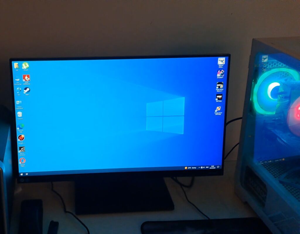 Şəxsi istifadə etdiyim kompdu Samsung 24 lük monitor 75 hz Plata H61 — Masaüstü kompüterlər, Bakı (6)