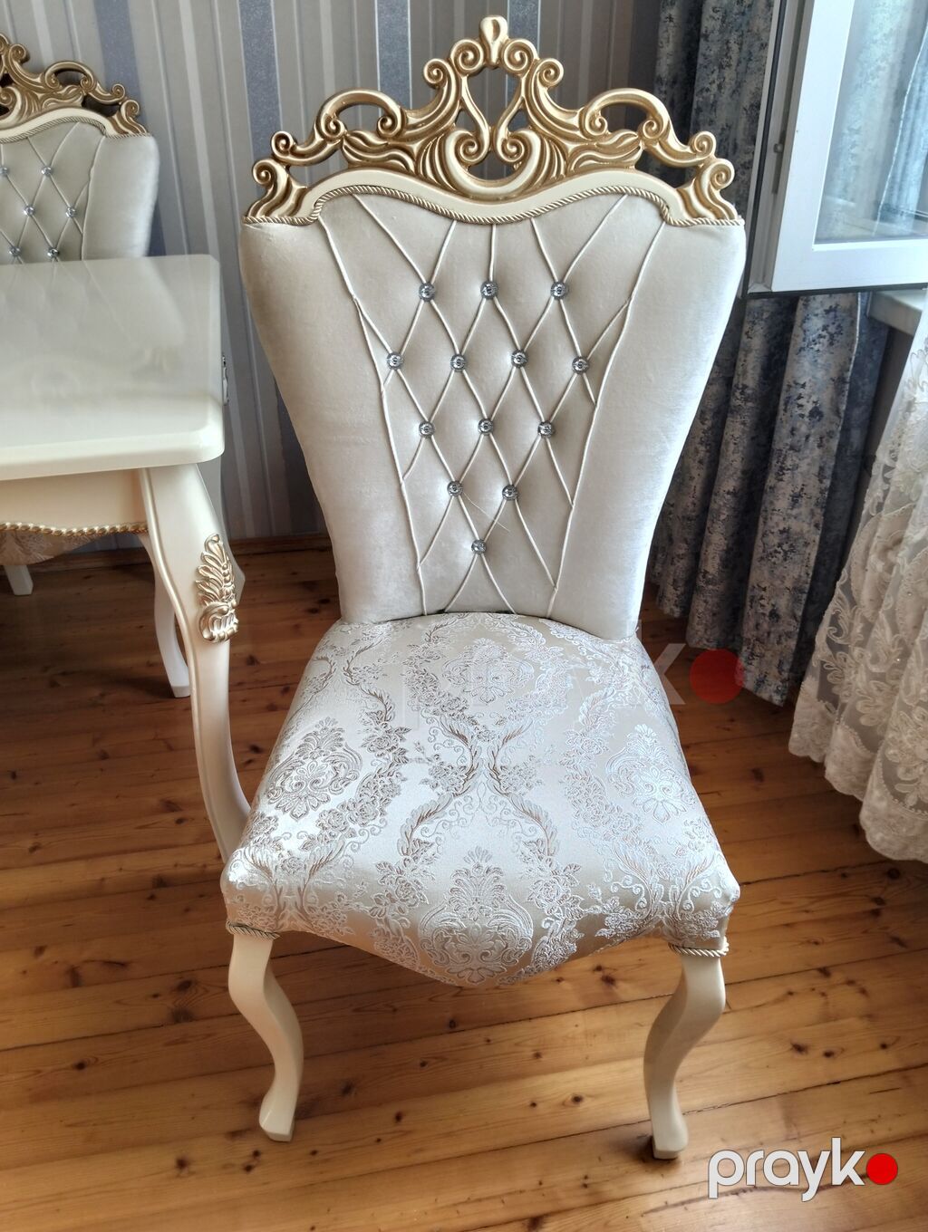 Klassik üslubda qonaq otağı/yemək masası dəsti. Dəstə iri ölçülü — Masalar və stullar, Bakı (7)