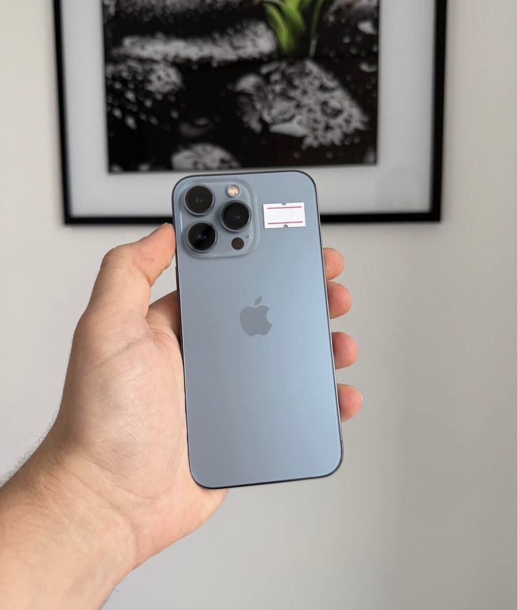 IPhone 13 Pro, 128 GB, Sierra Blue, Zəmanət, Face ID, Sənədlərlə — Apple iPhone, Bakı