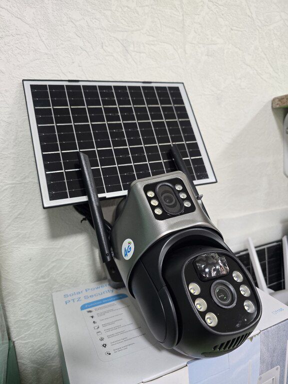 4G tam simsiz solar PTZ360° 2 kamera 8MP/4K+64GB — Ağıllı ev və təhlükəsizlik, Bakı (2)