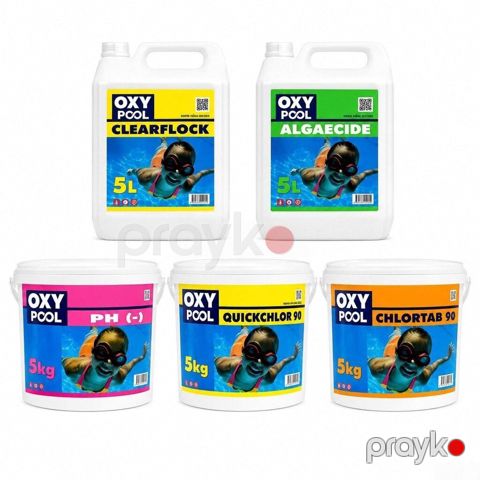 Hovuz kimyasalı komplekt OXY Hovuz kimyasalı komplekt OXY Rəsmi iş