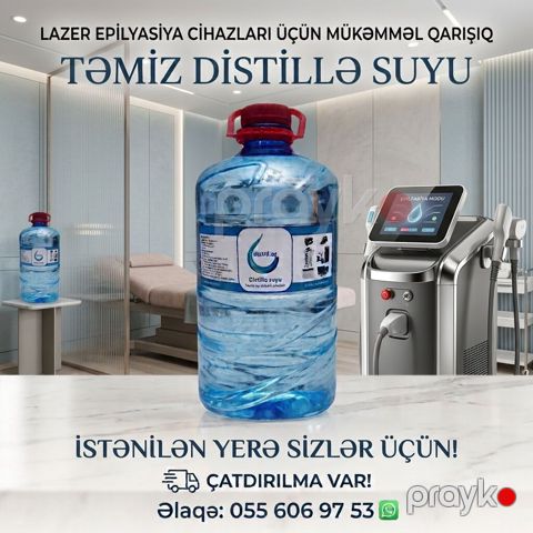 Məhsul: Təmiz distillə suyu Təyinat: - Lazer epilyasiya cihazları — Bakı