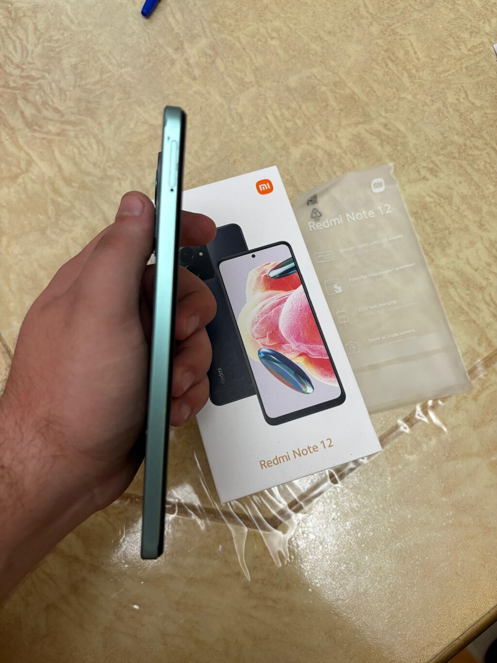 Redmi Note 12, 128 GB, rəng - Yaşıl, Barmaq izi, İki sim kartlı, Face ID — Xiaomi, Mingəçevir (4)