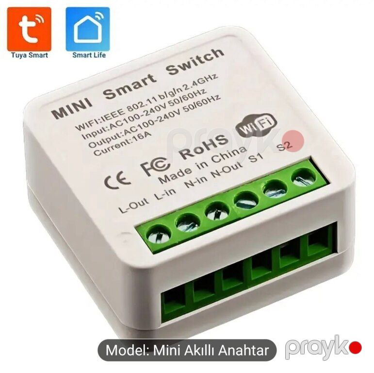 Tuya Mini Wi-Fi Keçid Modulu — Şəbəkə və server avadanlığı, Bakı (3)