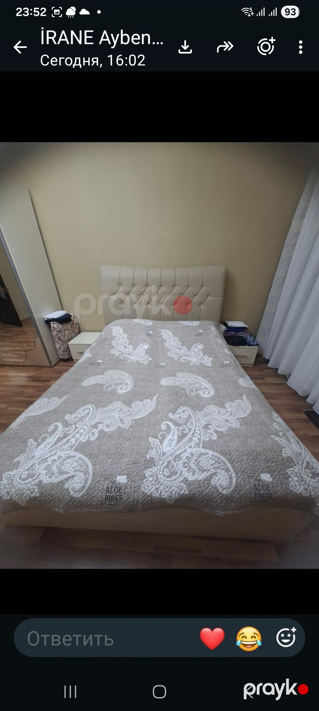 İkinəfərlik çarpayı, Dolab, Termo, 2 tumba, Yeni — Yataq otağı mobilya dəstləri, Bakı (2)