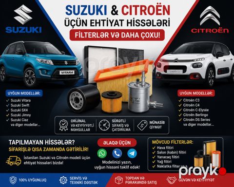 Suzuki və Citroen ehtiyat hissələri — Bakı