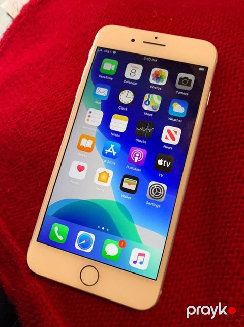 IPhone 7 Plus, 128 GB, Rose Gold, Barmaq izi — Şirvan