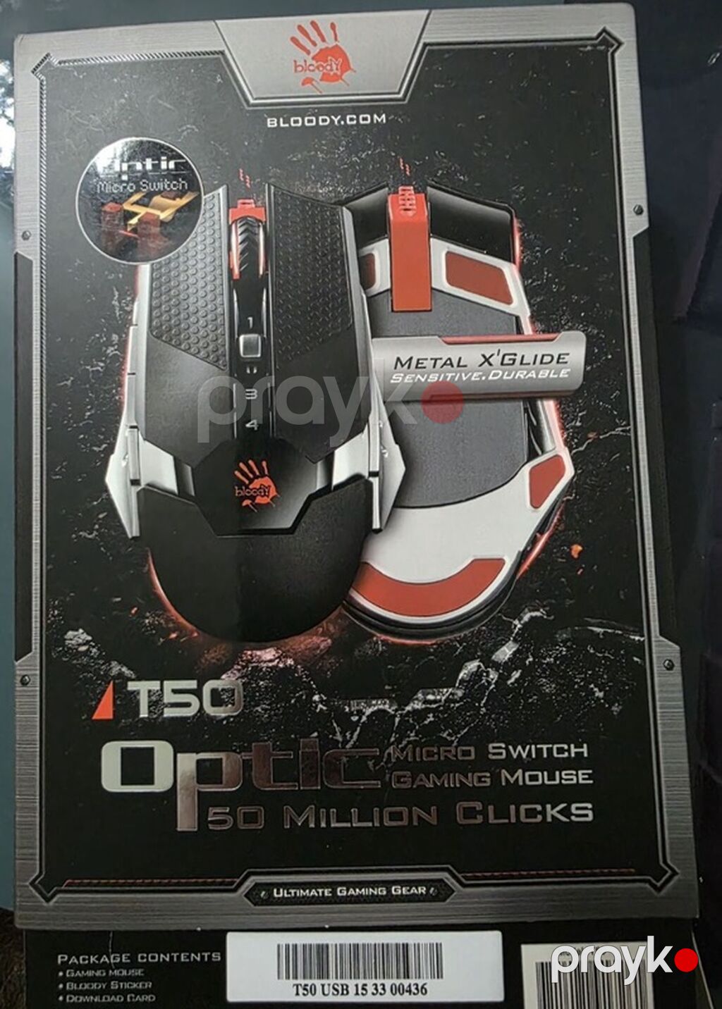 Bloody T50 Optic Micro Switch Gaming Mouse Yuksek fpsli Macro mouse 7 — Klaviaturalar və siçanlar, Xırdalan (4)