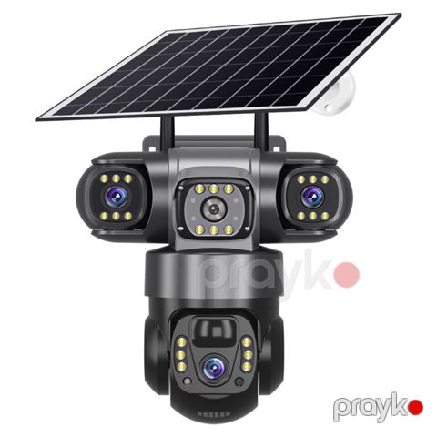 4G tam simsiz solar PTZ360° 4 kamera 12MP/4K — Bakı