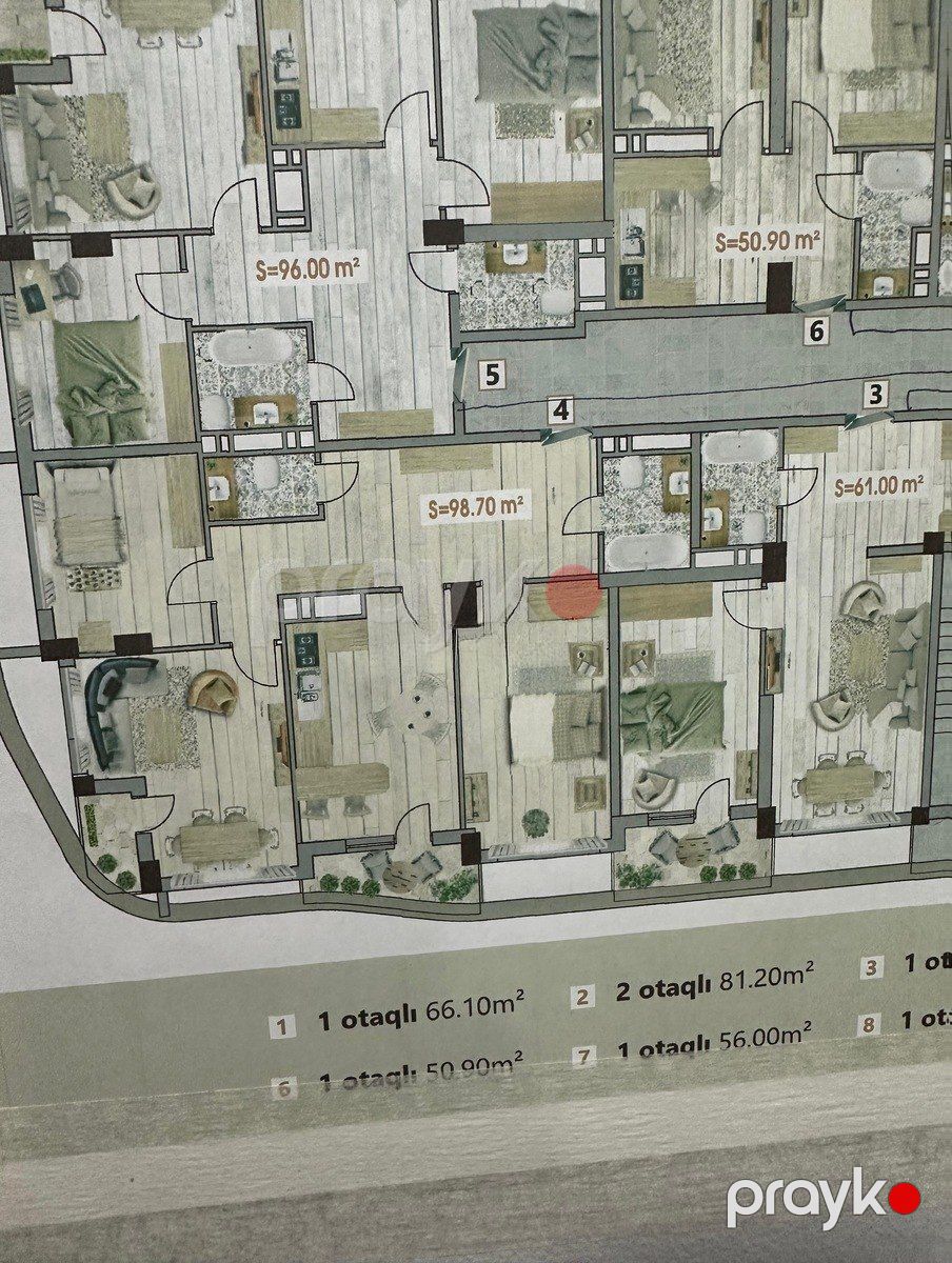 Satış: 3 otaqlı Yeni tikili, 98 m², Sabunçu rayonu — Mənzil, Bakı (10)
