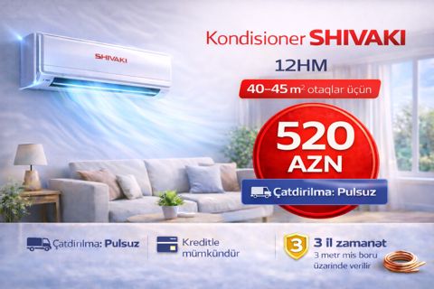 Kondisioner Shivaki 12HM — Bakı