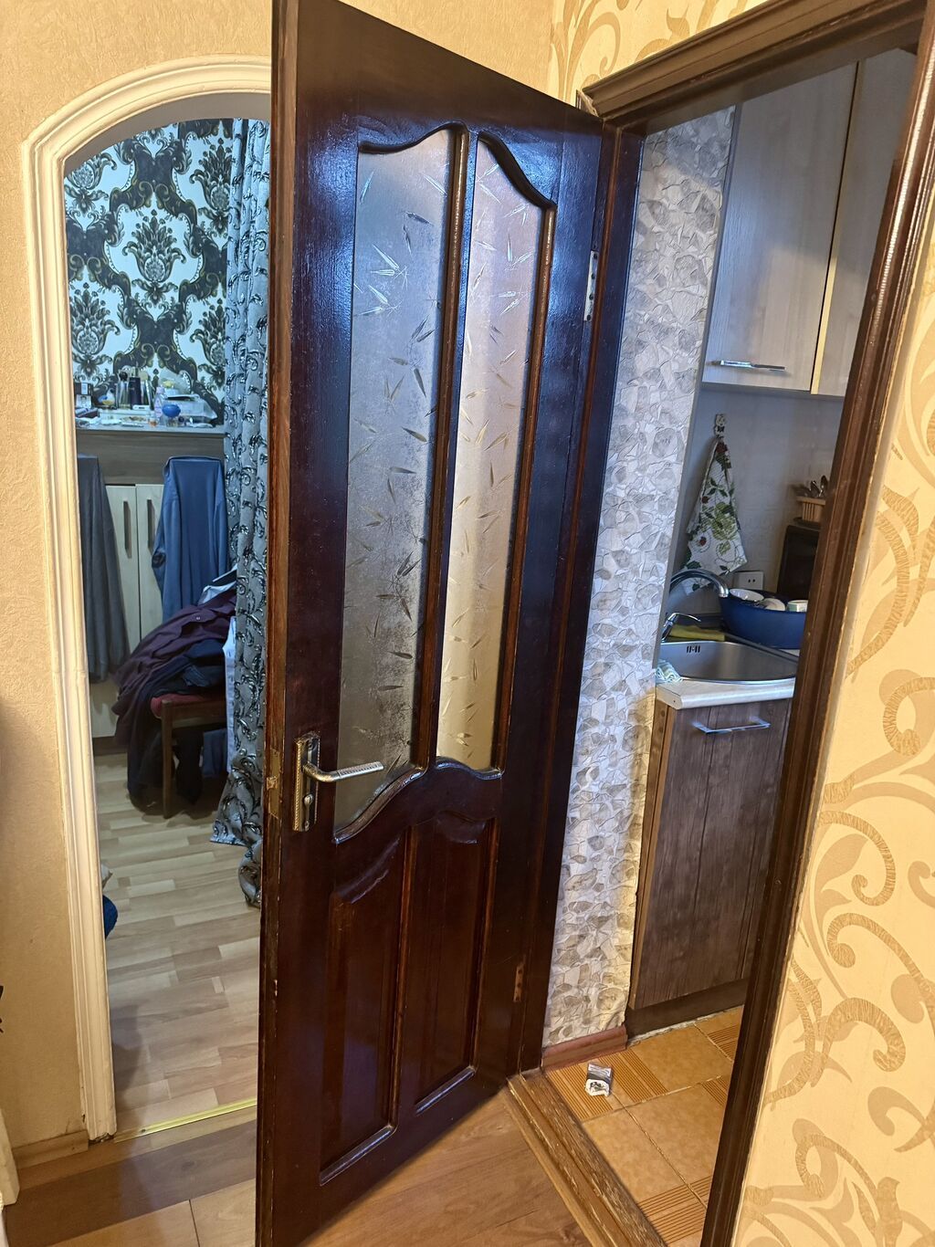 Mətbəx üçün İşlənmiş Otaq qapısı Zamok ilə, Zəmanətli, Ödənişli quraşdırma, Ünvandan götürmə — Pəncərələr, qapılar, balkonlar, Bakı
