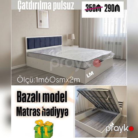 Yeni, İkinəfərlik çarpayı, Bazalı, Matras ilə — Bakı