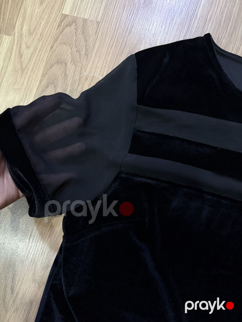 Qadın bluzası – ölçü L - Rəng: qara - Parça: ön və arxa hissə yumşaq — Köynək, Bakı (2)