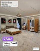Yataq Dəsti – 160×200 sm Tərkibi: - Çarpayı: 1 ədəd, 160×200 sm — Ürünler