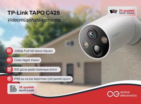 Təhlükəsizlik kamerası TP-Link Tapo C425 — Bakı