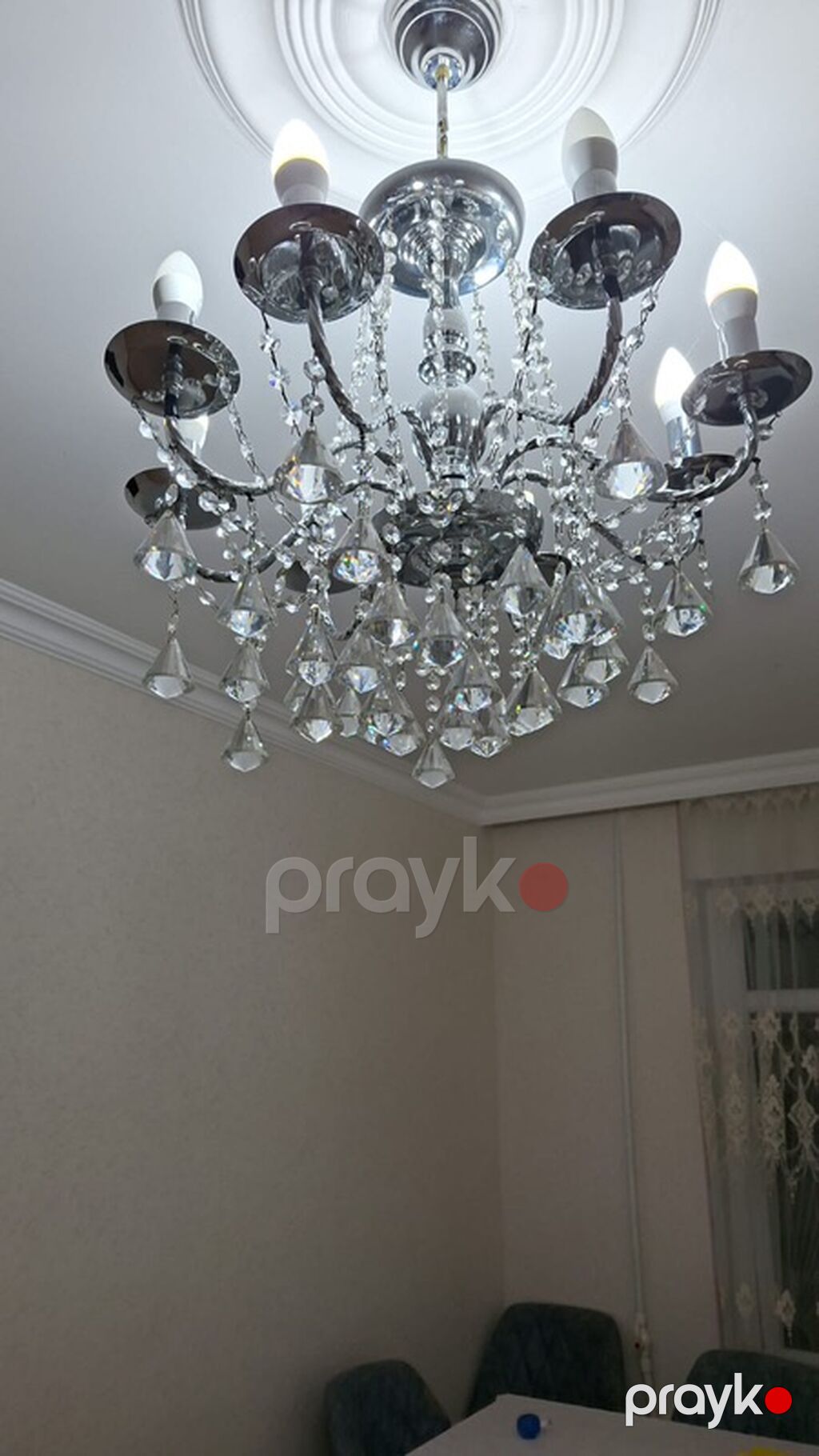 Çılçıraq, 8 lampa, Metal — Tavan is?qlar? v? cilc?raqlar, Bakı (2)