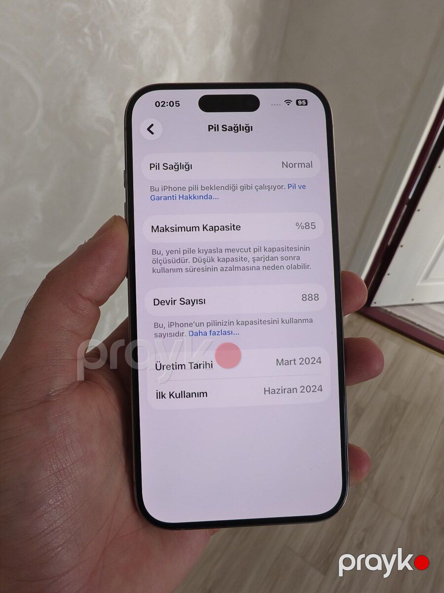 Apple iPhone 15 Pro Natural Titanium 256GB/8GB — Smartfonlar, Bakı (5)