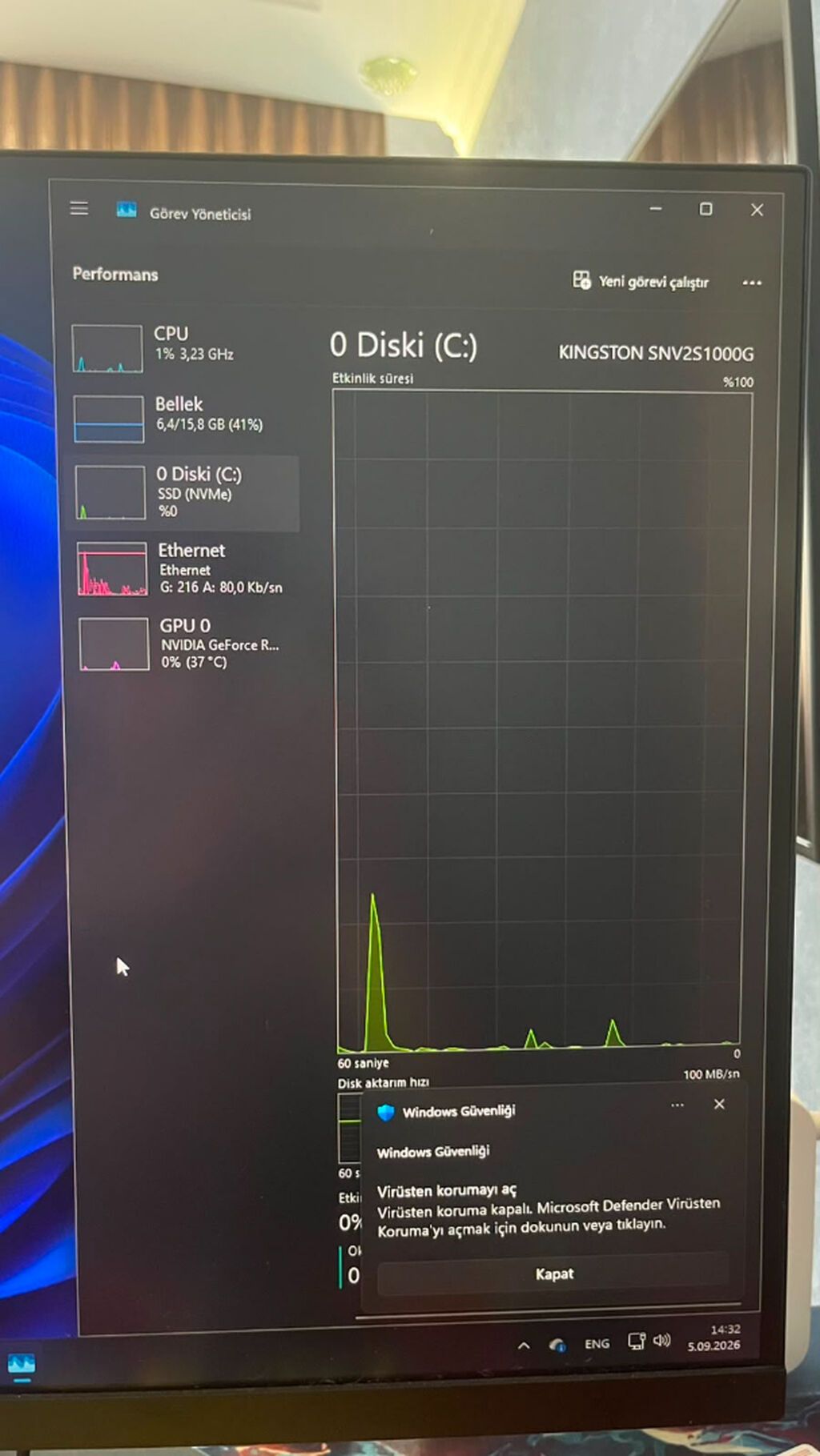 PC: i5-12400F RTX 4060 8GB 16GB DDR4 RAM 1TB Kingston NVMe — Masaüstü kompüterlər, Bakı (9)