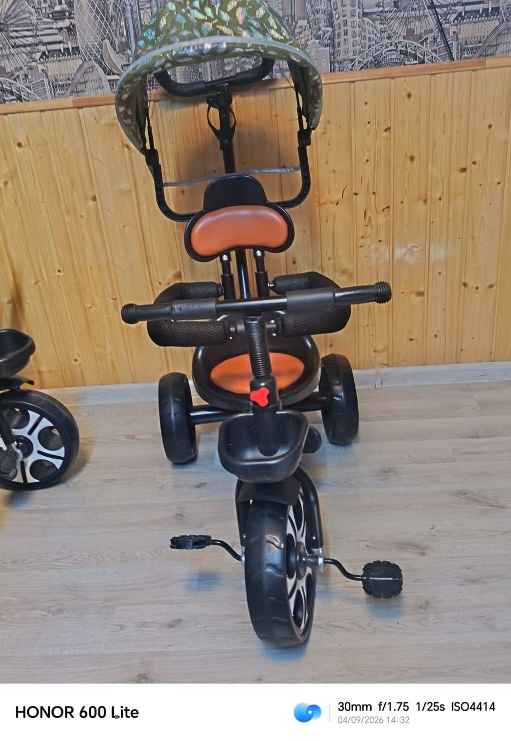 Uşaq üçtəkərli velosipedi – Kiddiilo brendi - Rəng: qara gövdə — Uşaq velosipedləri, Sumqayıt (3)