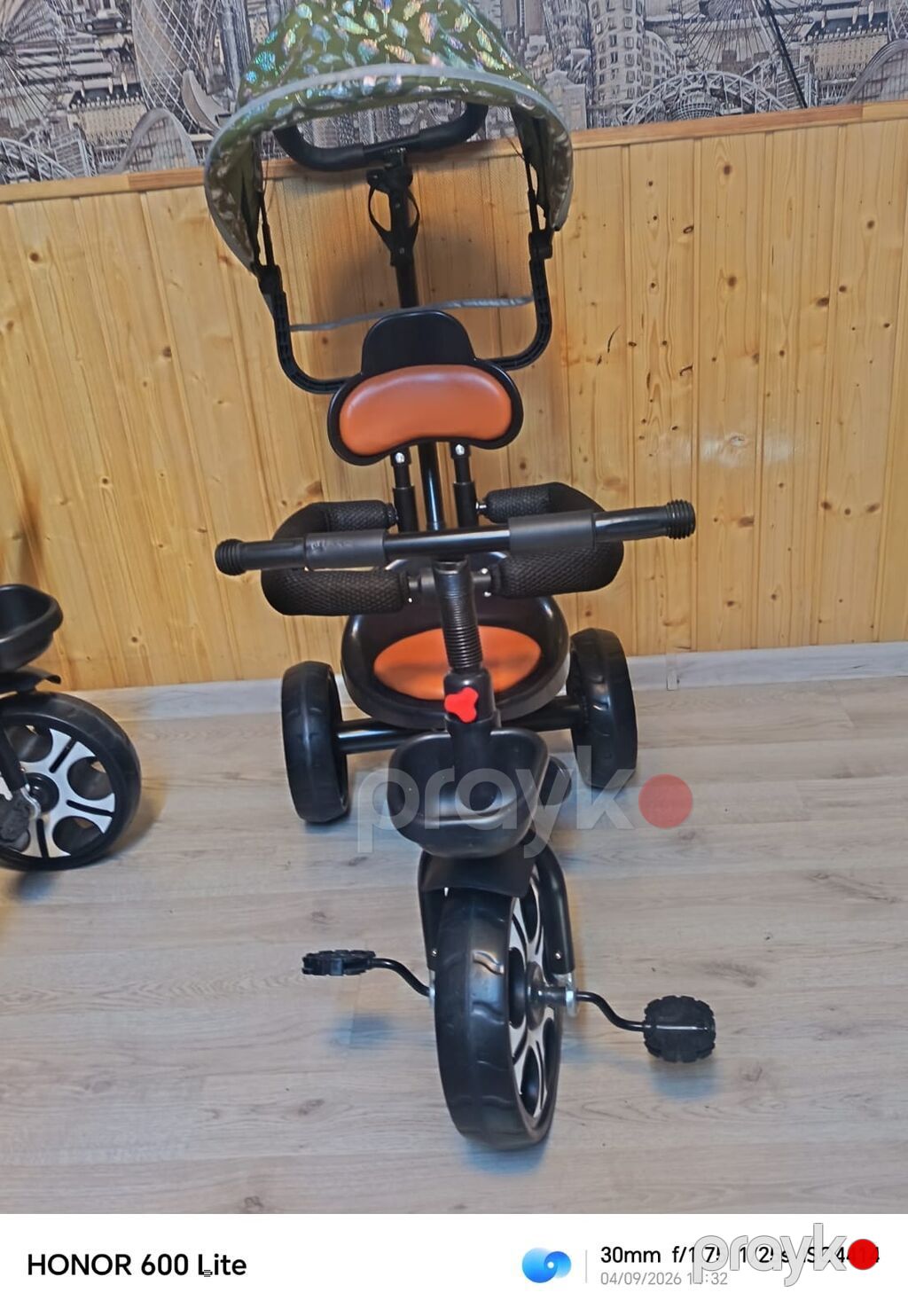 Uşaq üçtəkərli velosipedi – Kiddiilo brendi - Rəng: qara gövdə — Uşaq velosipedləri, Sumqayıt (3)