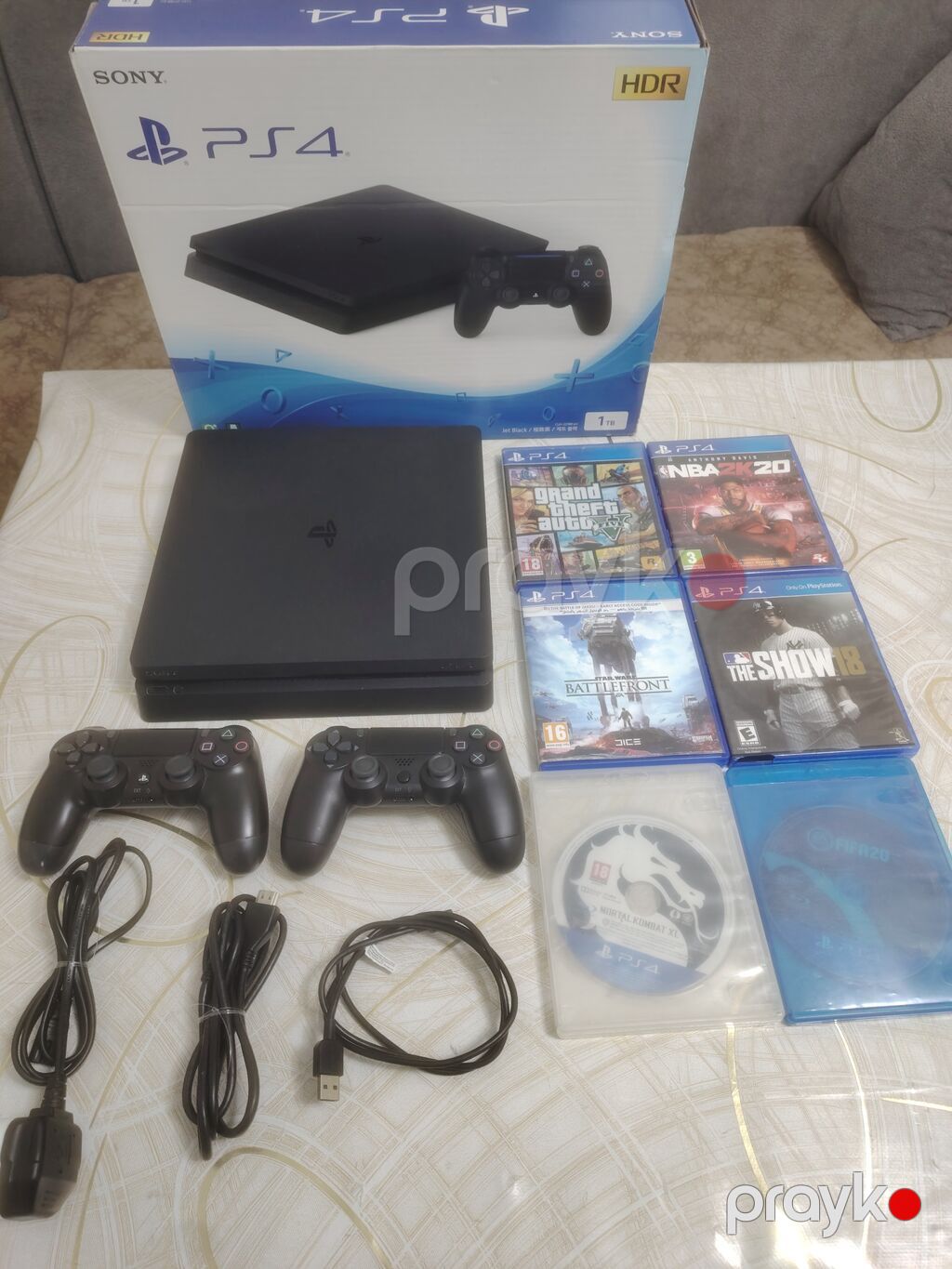 PlayStation 4 silim 1 tb yadas Ustunde 2 Teze alinmis pult. 6 oyun — Oyun konsolları, Digah