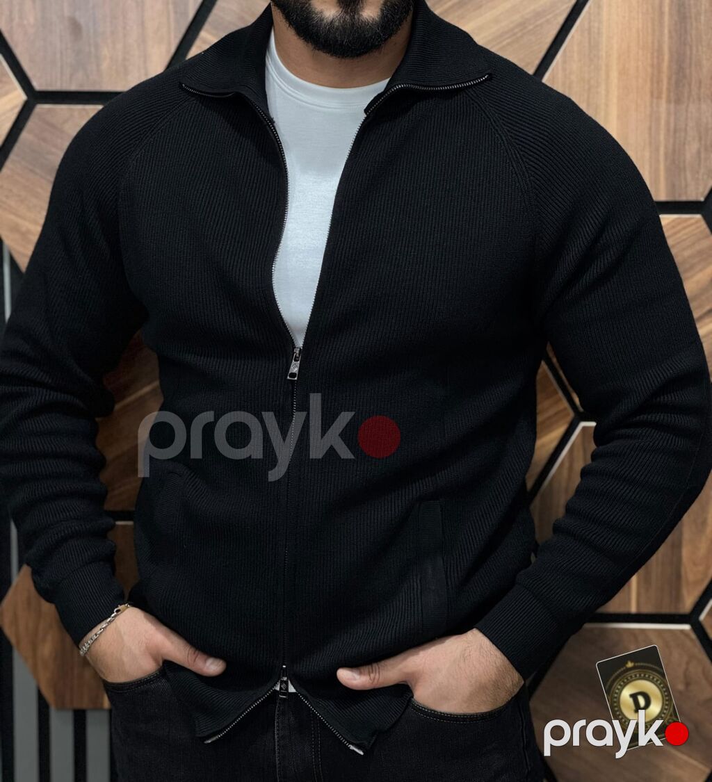 Kişi trikotaj jaketi – fermuarlı, düyməli yaxalı model - Model: kişi — Coqlar və zaqetlər, Sumqayıt (5)