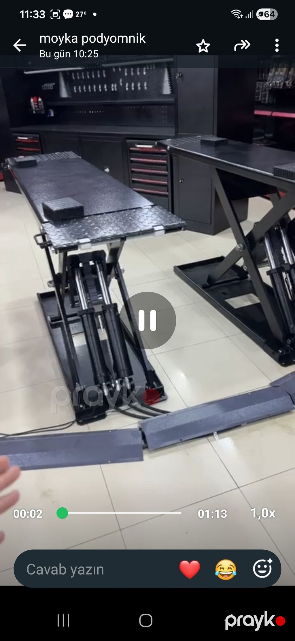 SS3500 Elektromexaniki/Hidravlik Platforma Lift - Tip — Avtoxidmət üçün, Şərur (2)