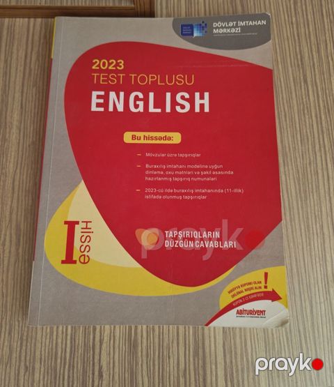 İngilis dili Testlər 11-ci sinif, DİM, 1-ci hissə, 2023 il — Novxanı