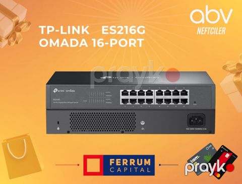 TP-Link ES216G Omada 16-Port GE Easy Managed Switch Omada — Bakı