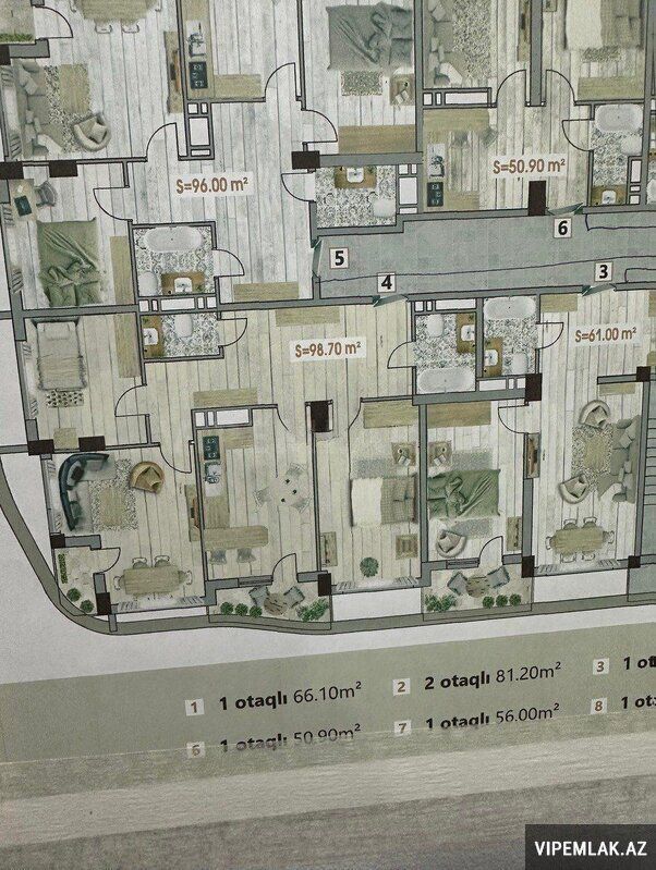 Sabunçu rayonunda 3 otaqlı Yeni tikili Satılır, 98 m² — Mənzil, Bakı (9)