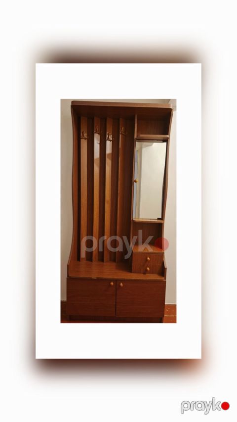 İşlənmiş, 2 qapılı, Güzgülü, Qəhvəyi, Açılan, Düz dolab — Bakı