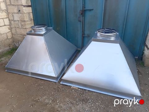 Qalvanizli metal mətbəx aspirasiya başlıqları (kupaş/zonte) Məhsul — Saray
