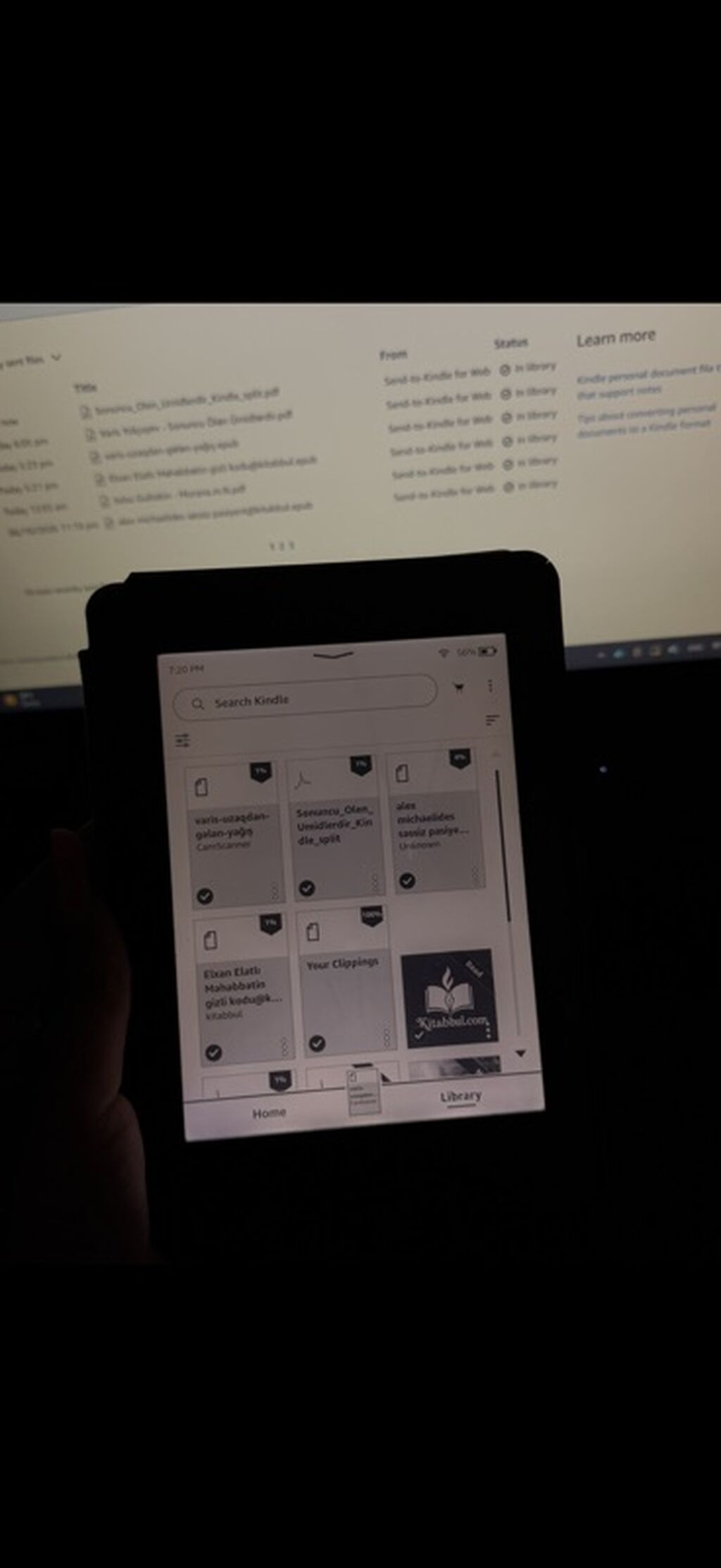 Kindle Paperwhite 7 (7-ci nəsil) satılır. Cihaz çox səliqəli istifadə — Elektron kitablar, Bakı (3)