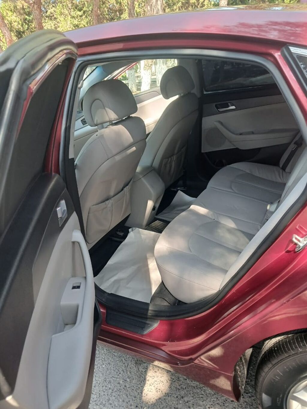Hyundai Sonata sedan - Korpus: 4 qapılı sedan, albalı/qırmızı rəng — Avtomobillər, Bakı (7)