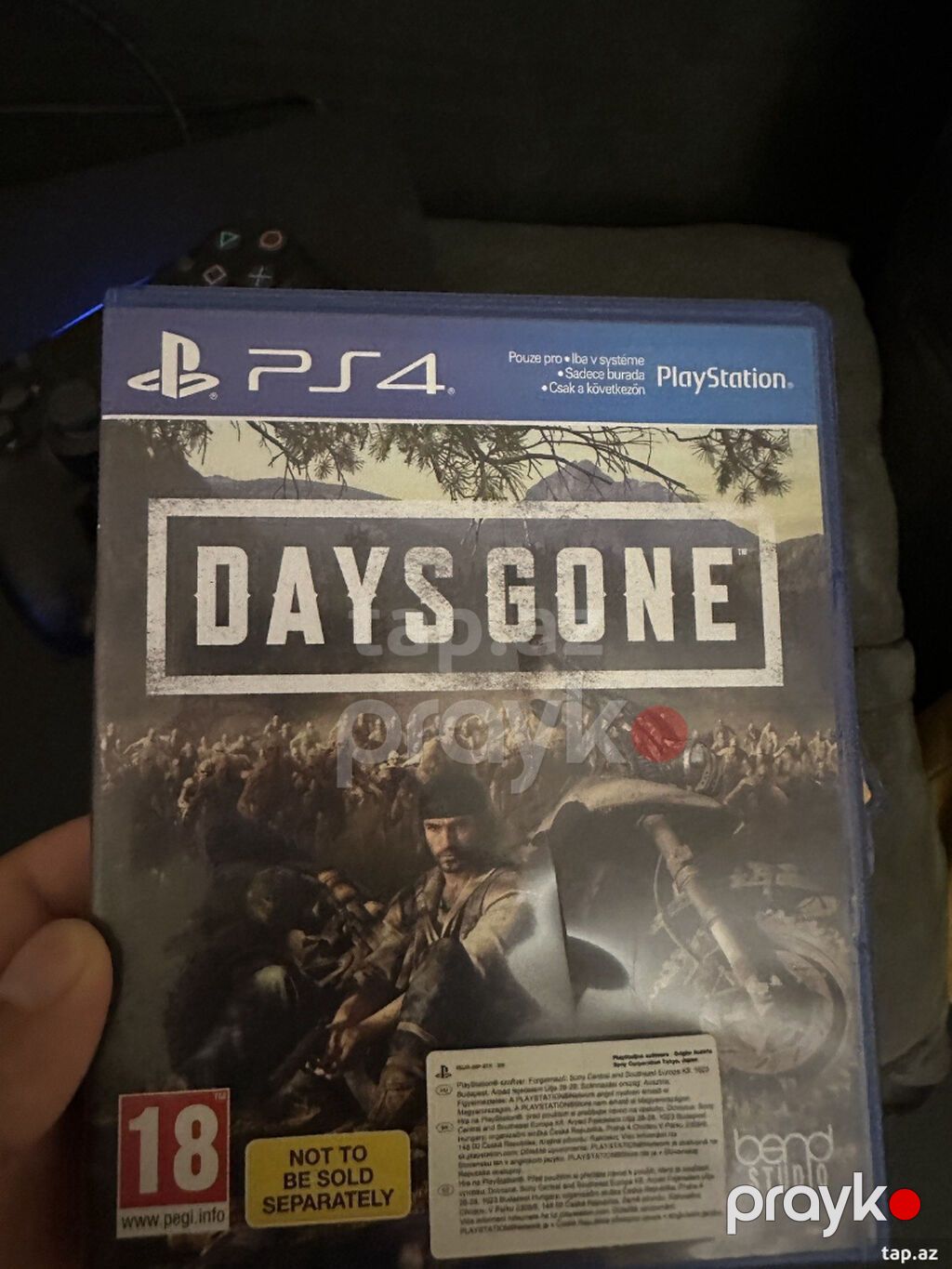 Playstation 4 Slim 1tb yaddaş,1 DualShock Üstündə RDR2, Days Gone — Oyun konsolları, Bakı (3)
